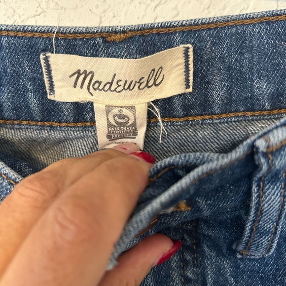 Classic Madewell High Rise Stovepipe Blue Jeans Size 28 - Picture 6 of 9